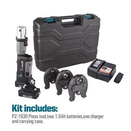 Zupper PZ‑1930 Battery‑Powered Crimping Tool Kit