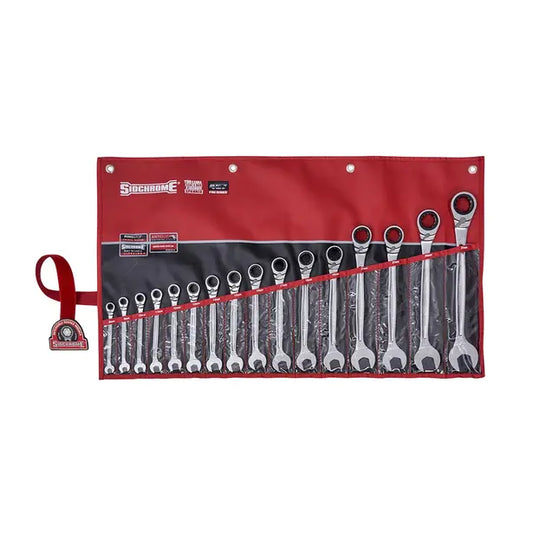 SIDCHROME R/OE Metric Geared Spanner Set - 16 Piece SCMT22201