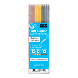 OX Pro Tuff Carbon Refills Basic Colour & Graphite Lead – 10 Pack