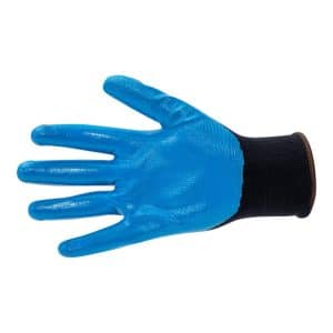 OX Safety Polyester Lined Nitrile Gloves- Size 9