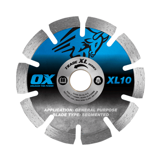 OX Trade XL-10 Segmented Diamond Blade – General Purpose – 5-Inch