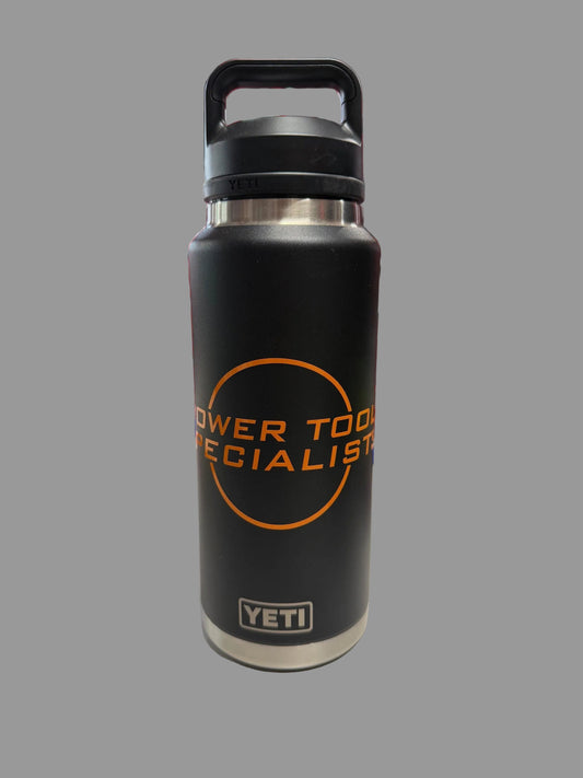 YETI® Rambler® Bottle 36 oz (1065 ml) with Chug Cap Black MAKITA/PTS